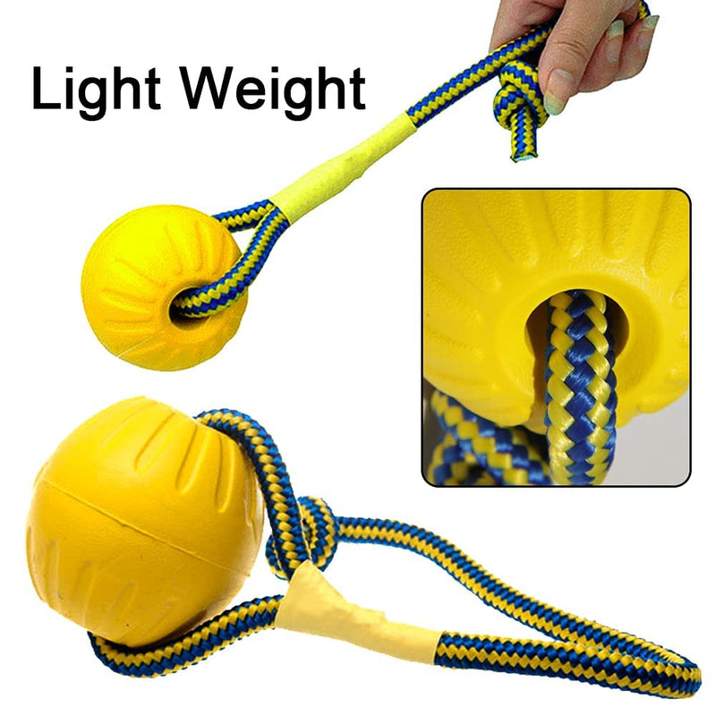 Dog Rope Ball, Ball on a Rope Dog Toy Natural Elastic Rubber Dogs Balls Chew Toys for Small Dogs,Suitable For Teeth and Gums（7cm） - PawsPlanet Australia