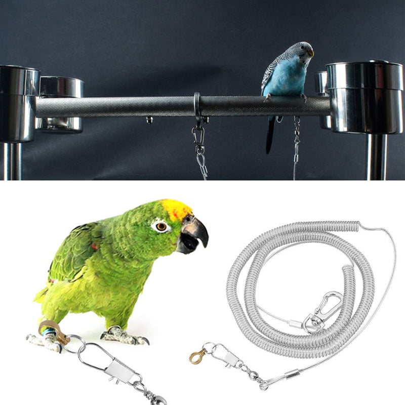 [Australia] - HEEPDD 6m Parrot Bird Harness Leash Anti-bite Outdoor Flying Training Rope Pet Supplies for Macaw African Greys Parakeet Cockatoo Cockatiel Conure Lovebird Foot Ring Dia. 6.5mm 