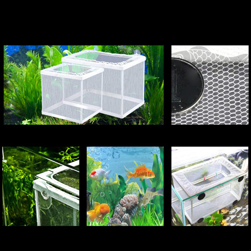 [Australia] - POPETPOP Fish Nursery for Aquarium-Fish Breeding Net Hang on Breeder Box-Large Size 