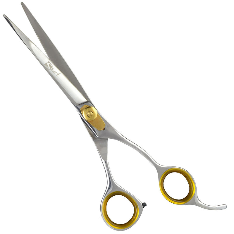 [Australia] - Sharf Dog Grooming Scissors, Gold Touch 8.5 Inch Straight Sharp Professional Pet Grooming Shear Use for Cat or Dog Grooming A Straight Scissor 