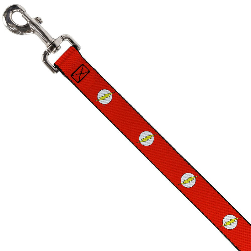 [Australia] - Buckle-Down Dog Leash Flash Logo Red White Yellow Available In Different Lengths And Widths For Small Medium Large Dogs and Cats 4 Feet Long - 1" Wide 