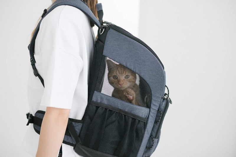 [Australia] - K&H Pet Products Backpack Pet Carrier Gray Backpack Carrier 