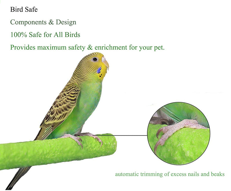 BK Fudid Bird Perch Stand Platform, Wood Parrot Perch Stand Platform for Pet Parrot Budgies Exercise Toys - PawsPlanet Australia