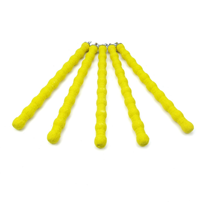 [Australia] - Alfie Pet - Gene Sand Covered Perch 5-Piece Set for Birds Large Yellow 