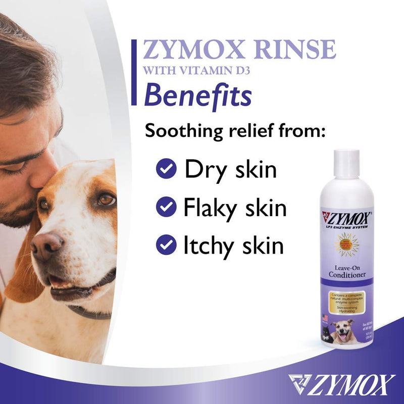 Zymox Leave-On Conditioner with Vitamin D3 by Pet King Brands 12 fl oz - PawsPlanet Australia