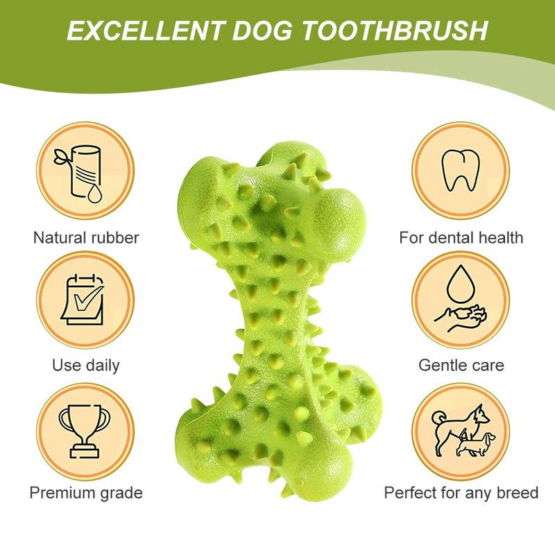 CBROSEY Dog Toothbrush,Dog Chews Toys,Dog Toothbrush Stick,Dog Dental Sticks,Dog Teeth Cleaning Chews,Indestructible Dog Chew Toys,Dental Oral Care for Medium Dogs Green - PawsPlanet Australia