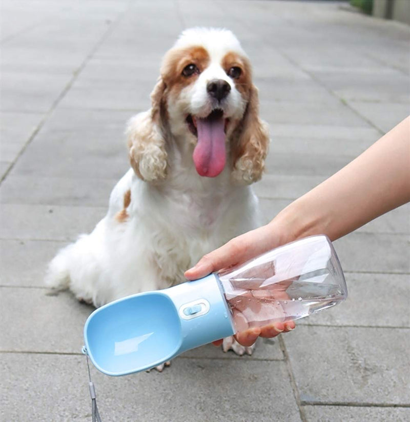 Dog Travel Water Bottle - Portable Puppy Water Dispenser for Traveling｜Walking｜Outdoor Activities blue - PawsPlanet Australia