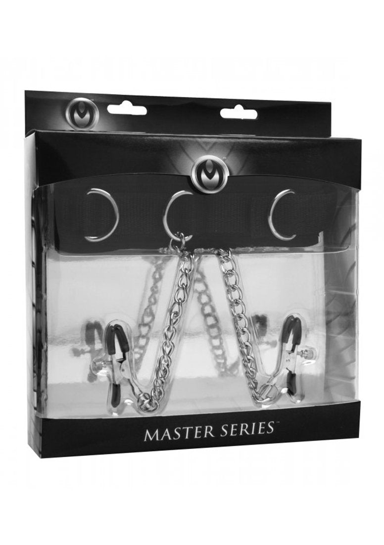 Master Series Submission Collar and Nipple Clamp Union - PawsPlanet Australia