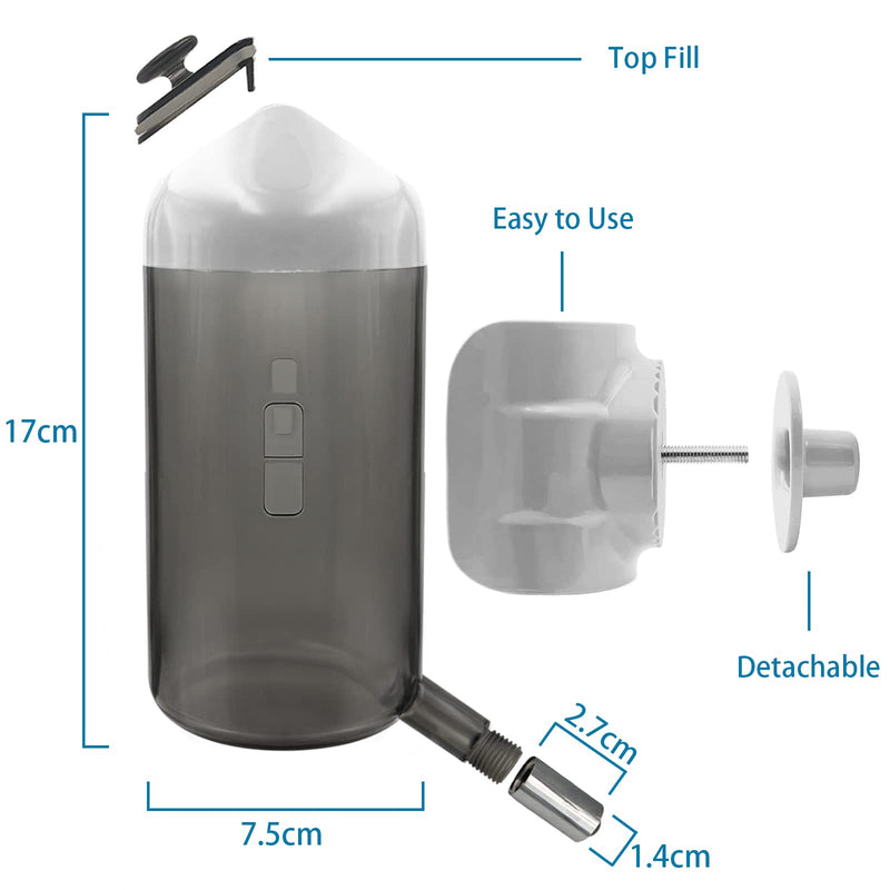 septillar Dog Water Dispenser for Cage, Leakproof Dog Water Bottles 500ml Kennel Pet Water Dispenser for Crate Dog Cat Rabbit Hamster Hedgehog Automatically Feeding Water (Blue) Blue - PawsPlanet Australia