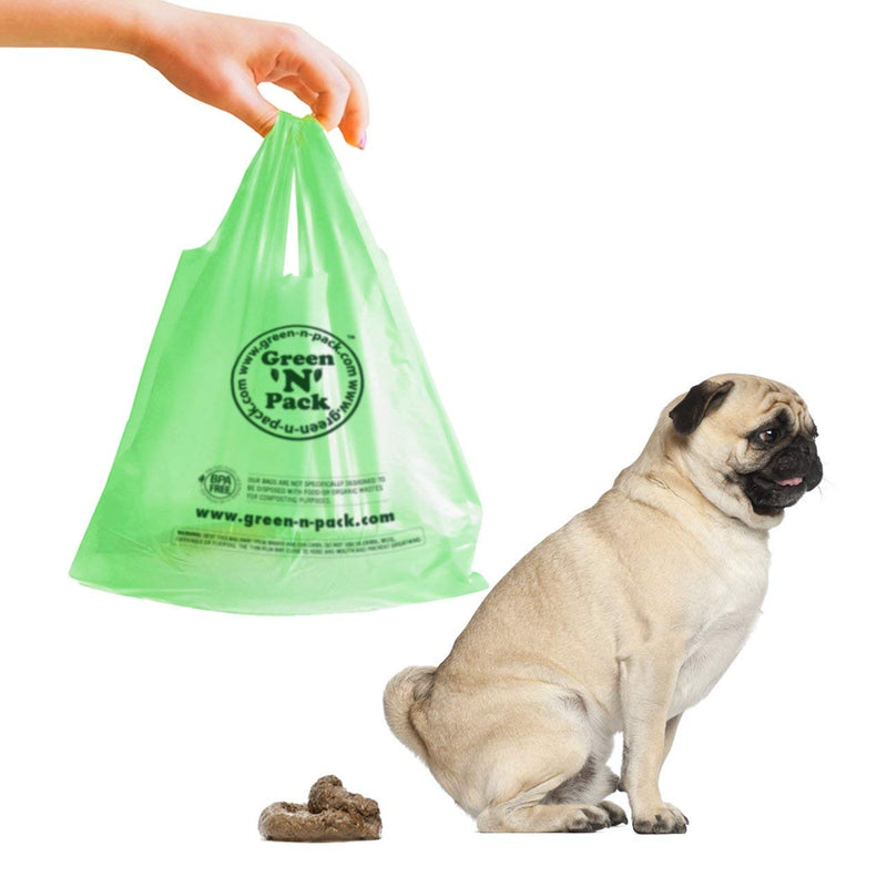 [Australia] - Green 'N' Pack Dog Waste Litter Bags (Easy-Tie Handles) 200-Count 