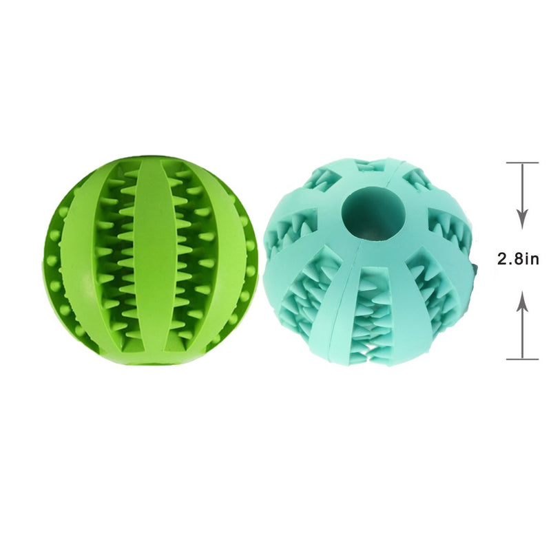 [Australia] - Bojafa Best Dog Teething Toys Balls Durable Dog IQ Puzzle Chew Toys for Puppy Small Large Dog Teeth Cleaning/Chewing/Playing/Treat Dispensing 2 Pcs for Medium & Large Dogs 