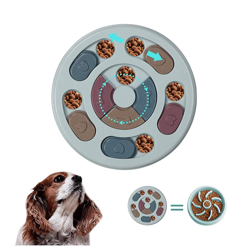 Dog Puzzle Toys Slow Puzzle Feeder with Non-Slip, Dog Treat Puzzle Feeder Slow Puzzle Eating Games for Improving Puppies's IQ (Blue) - PawsPlanet Australia