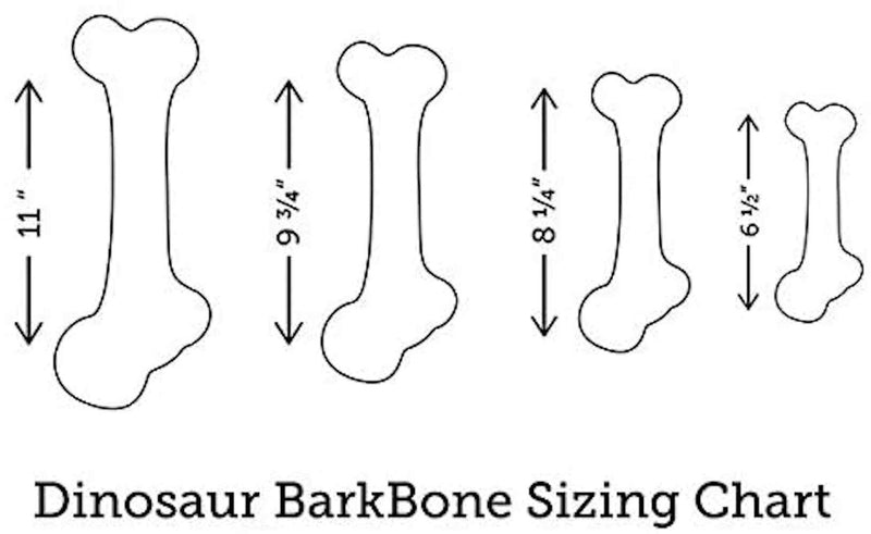[Australia] - Pet Qwerks Real Bacon Infused Dinosaur BarkBone - Durable Dog Toy for Aggressive Chewers, Tough Power Chewer Bones | Made in USA Premium Nylon - Large for XSmall Dogs & Puppies, Brown (DBB4) 