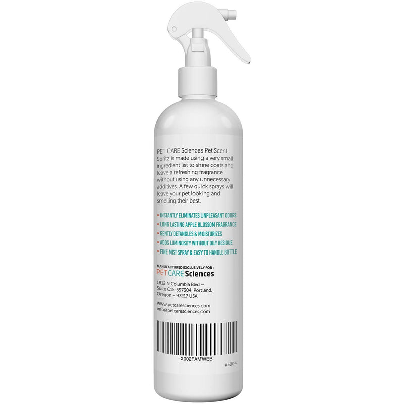 [Australia] - PET CARE Sciences Scent Spritz Dog Spray Deodorizer, Dog Freshening Spray, Long Lasting Dog Cologne, Apple Blossom Fragrance, 8 fl oz, Made in The USA 