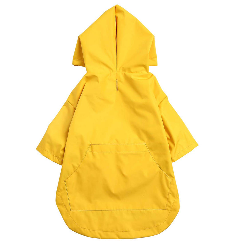 Ctomche Dog Raincoat with Zipper,Adjustable Waterproof Jacket,Breathable Lightweight Dog Raincoat,Pet Cat Dog Raincoat Hoodie Coat Waterproof Rain Jacket Rainwear Yellow-XXL XX-Large (Length:66.0CM) - PawsPlanet Australia