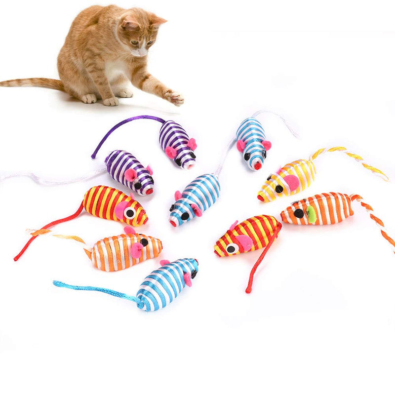 [Australia] - 10pcs Plush Snail Catnip Toy, Pet Cat Scratching Mouse Shaped Toys Having Fun Exerciser Interactive Chaser Teaser Toy for Cats Dogs Puppy Kitty Kitten Pets Novelty Gift 