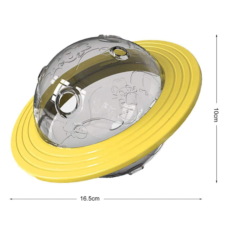 LxwSin Dog Flying Disc, Dog Feeder Toy, Interactive Puppy Flying Discs Cat Dog Food Feeder UFO Toy Treat Ball Chew Toy Leakage Food Flying Disc Flying Saucer, Pet Dog Cat Teeth IQ Puzzle Toy B - PawsPlanet Australia