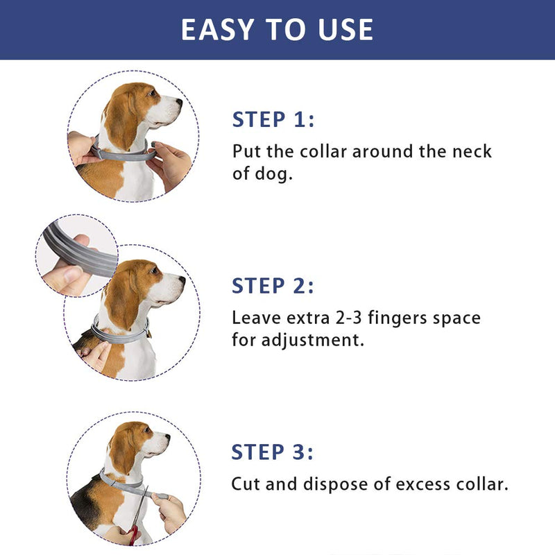 SEALUXE Flea and Tick Collar for Dogs,Flea and Tick Prevention for Dogs Flea Tick Control,Dog Flea Collars for Dogs,Puppies,All Dog Sizes - PawsPlanet Australia