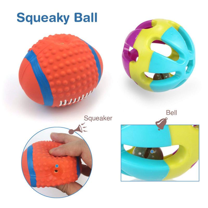 [Australia] - Sundrawy Squeaky Dog Toys for Puppy Small Dogs,Puppy Dog Rope Toys,Puppy Toys for Teething,Puppy Chew Toys for Small Dogs,9 Pack Interactive Dog Toys for Boredom,Stuffed Plush Squeaky Dog Toys Style 1 