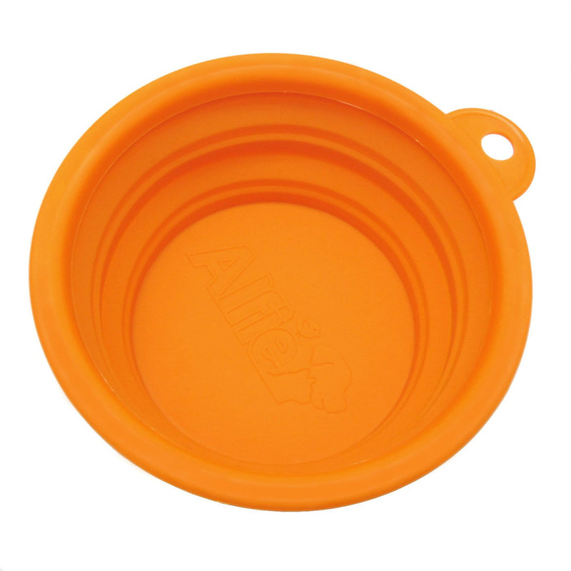 [Australia] - Alfie Pet - ROS Silicone Pet Expandable/Collapsible Travel Bowl - Size: 1.5 Cups Orange 