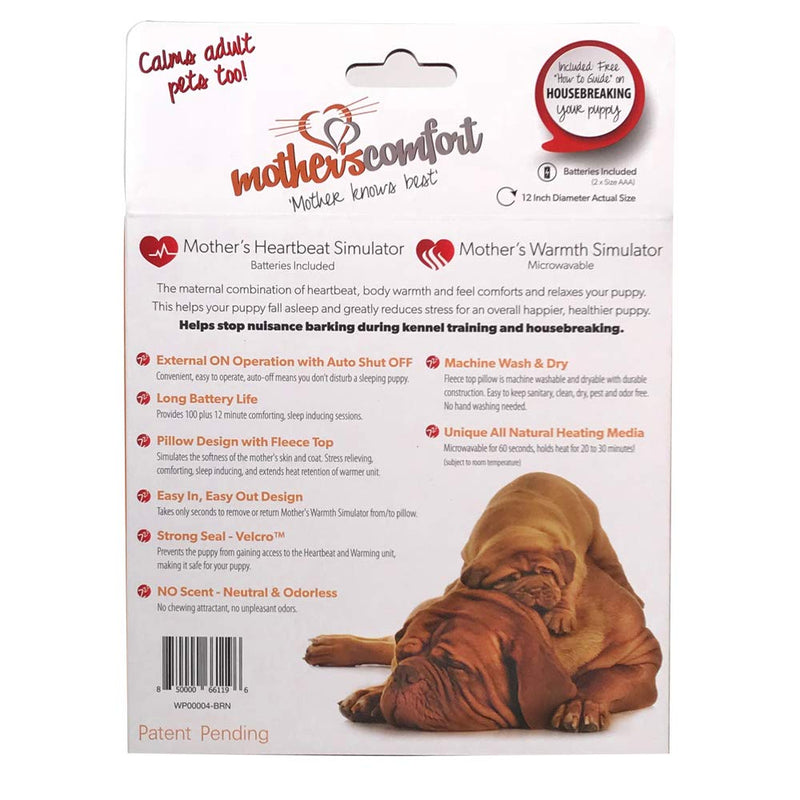 Heartbeat Pillow Chocolate and White - PawsPlanet Australia