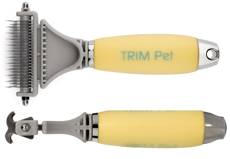 [Australia] - Trim Pet Dematting Comb with 2 Sided Professional Grooming Rake for Cats & Dogs 