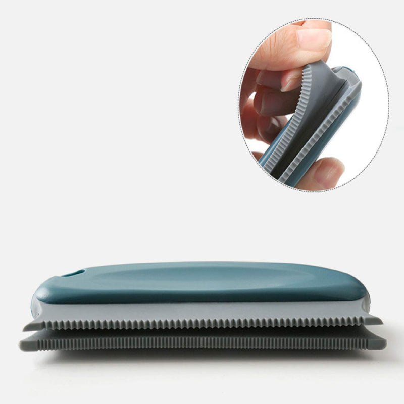 Moonshuttle Professional Pet Grooming Comb, Furniture & Carpet Pet Hair Collector. Blue - PawsPlanet Australia
