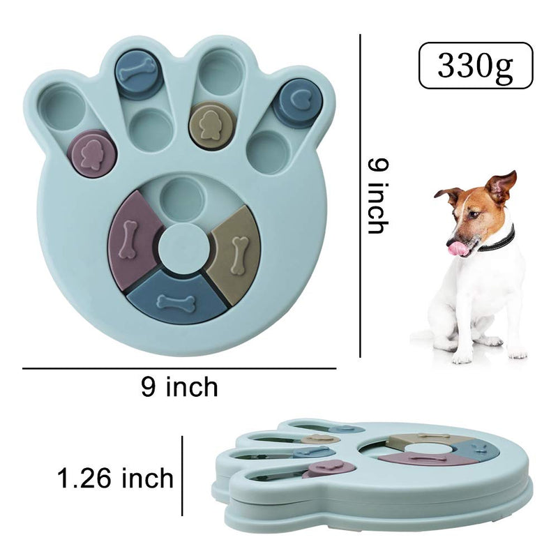 Andiker Dog Puzzle Feeder Toy, Durable Dog Interactive Toy, Dog Training Brain Games, Improving IQ, 3 Colors (Blue) Blue - PawsPlanet Australia