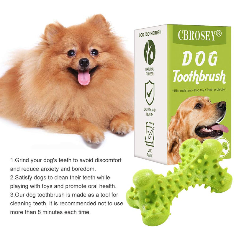 CBROSEY Dog Toothbrush,Dog Chews Toys,Dog Toothbrush Stick,Dog Dental Sticks,Dog Teeth Cleaning Chews,Indestructible Dog Chew Toys,Dental Oral Care for Medium Dogs Green - PawsPlanet Australia