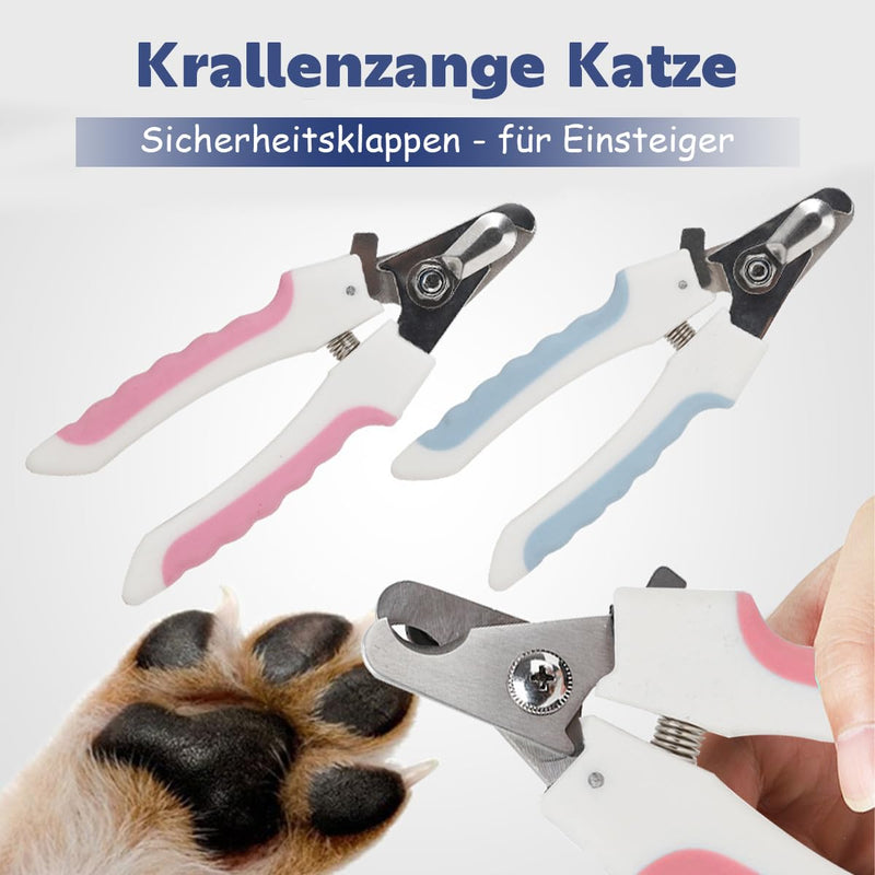Fokecci Pet Nail Clippers - Claw Grinder for Dogs, Pet Nail Clippers for Dogs, Cats, Birds and Rodents, Pet Nail Cutter, Nail Scissors Set Including Claw File Pink - PawsPlanet Australia