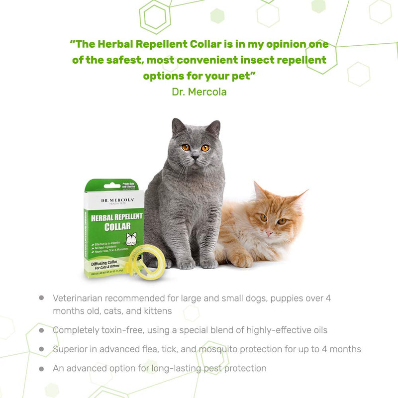 [Australia] - Dr. Mercola Herbal Repellent Collar for Cats & Kittens 