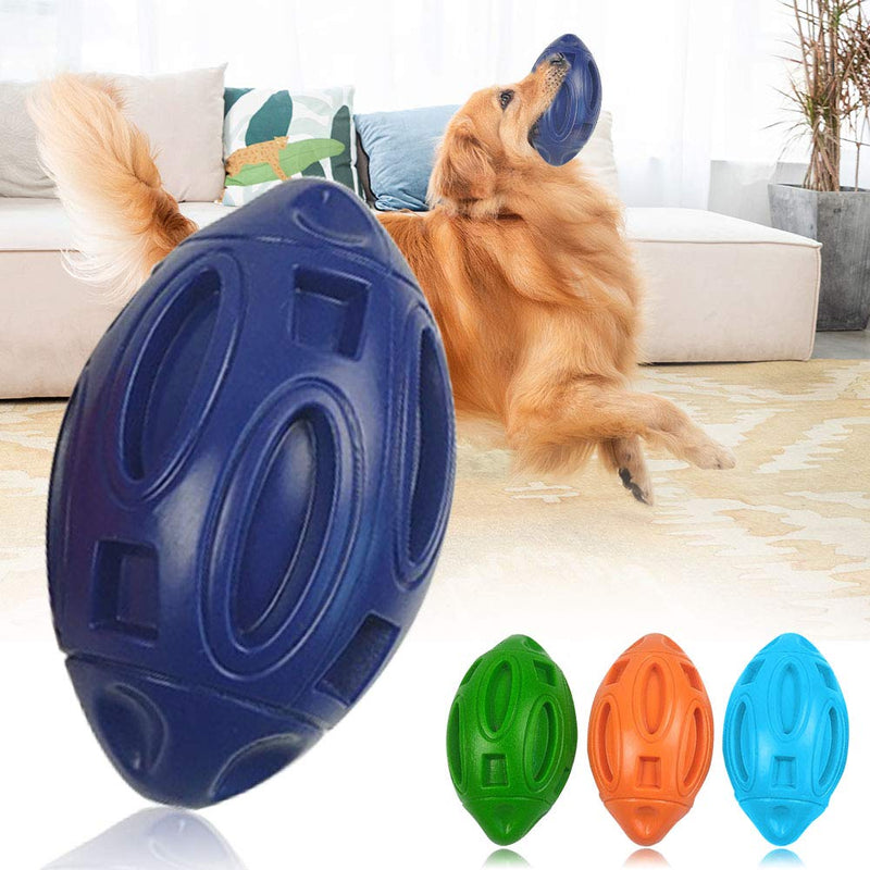 Chew Toys Chew Ball Rubber Rugby Squeaky Dog Toy For Medium Large Breed Dogs, Resistant Solving Boredom Unbreakable Durable Pet Toy Orange - PawsPlanet Australia