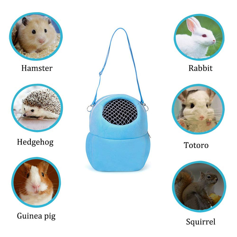 Hamsters Carrier Bag Portable Travel Backpack Breathable Outgoing Bag bonding Pouch for Small Pets Hedgehog, Hamsters, Sugar Glider, Chinchilla, Guinea Pig and Squirrel - PawsPlanet Australia