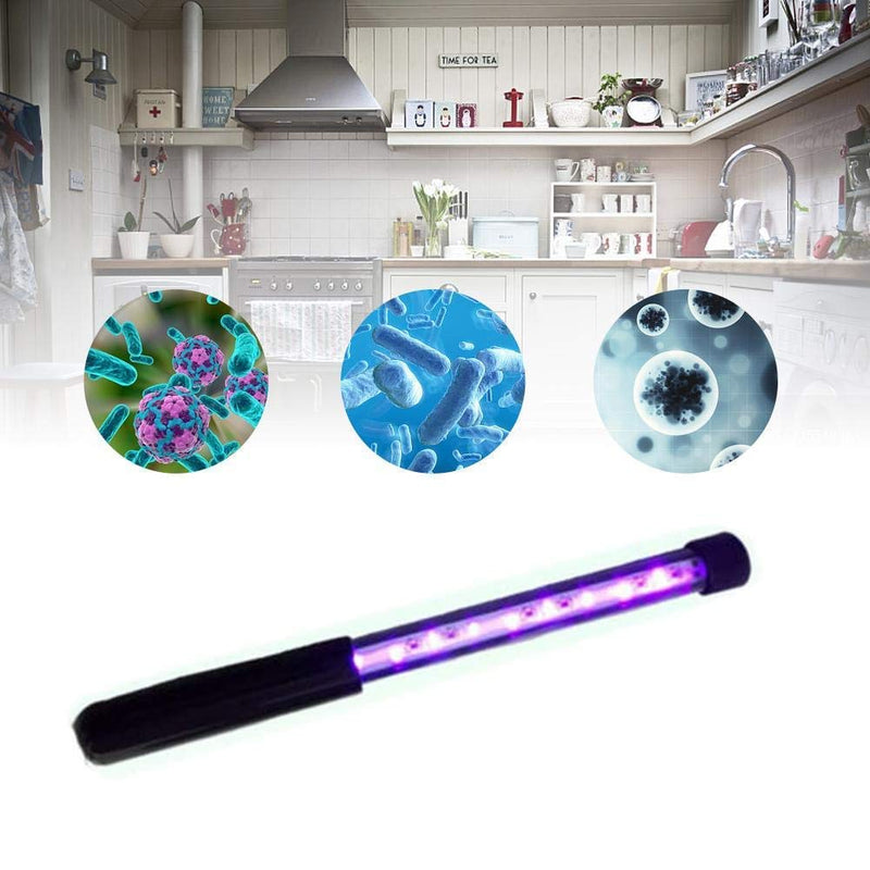 [Australia] - UV Light Lamp Portable Travel Wand 3W Without Chemicals for Phone Toys Hotel Household Wardrobe Toilet Car Pet Area Germ-Killing Function 