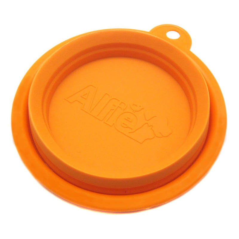 [Australia] - Alfie Pet - ROS Silicone Pet Expandable/Collapsible Travel Bowl - Size: 1.5 Cups Orange 