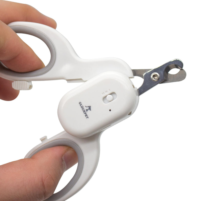 GLÜCKPET claw scissors for cats, with LED and UV light for bacteria, CE and RoHS certificate - PawsPlanet Australia