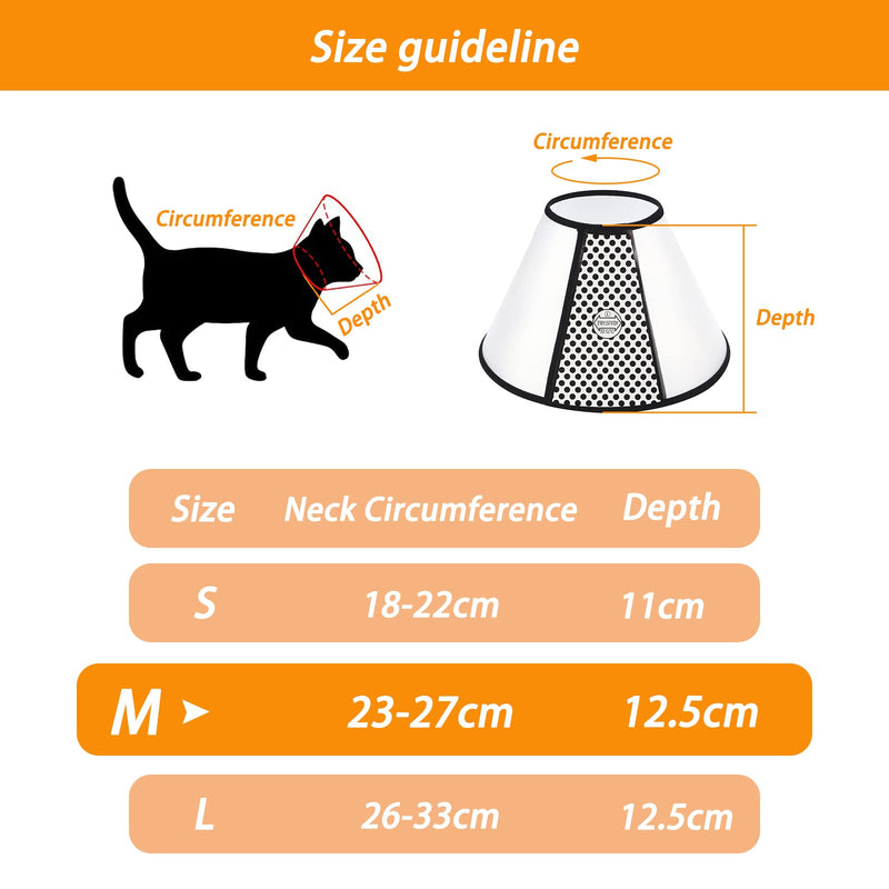 Neck collar for cats, cat collars, dog collars for cats, small dogs and rabbits (transparent) Colerette Chien - PawsPlanet Australia