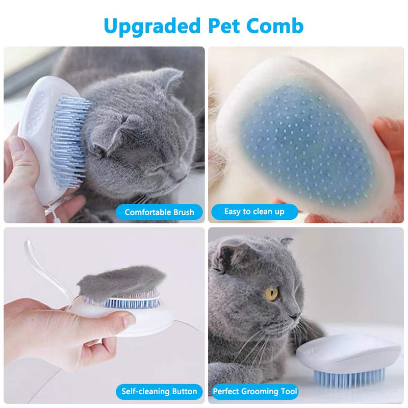 [Australia] - SYOSIN Dog Brush and Cat Brush,Pet Self Cleaning Slicker Brush for Shedding,Professional Pet Hair Comb for Home Grooming 