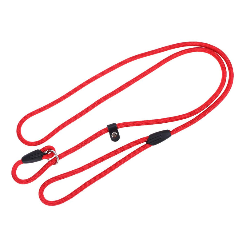 POPETPOP Slip Lead Dog Leash-Adjustable Nylon Rope Puppy Training Leash Slip Dog Leash Dog Whisperer Cesar Slip Training Leash Lead Collar, 4.6-Feet (Random Color) - PawsPlanet Australia