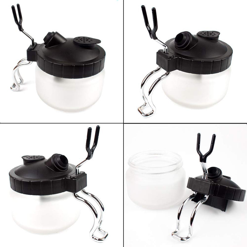 Airbrush complete cleaning set cleaning pot professional air brush spray gun cleaning container glass airbrush cleaning set with 5 cleaning brushes, 5 cleaning picks, 1 airbrush reamer - PawsPlanet Australia