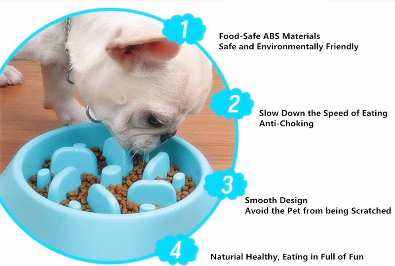 [Australia] - JKC HOME-STAR Dog Bowls Slow Feeder Fun Feeder Slow Feed Stop Bloat Dog Bowl Durable Non-Slip Pet Drink Water Bowl 