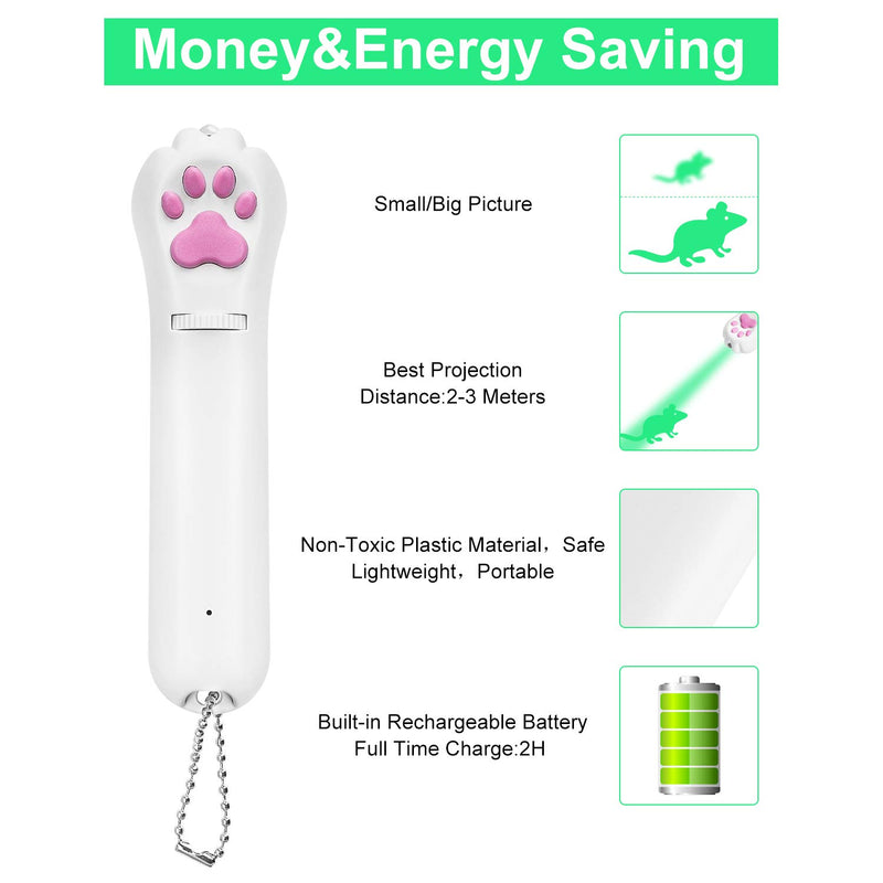 Shengsite Indoor Cats Interactive cat/Dog Toys, Green LED Projection, pet Training Supplies,Gifts for Children. - PawsPlanet Australia