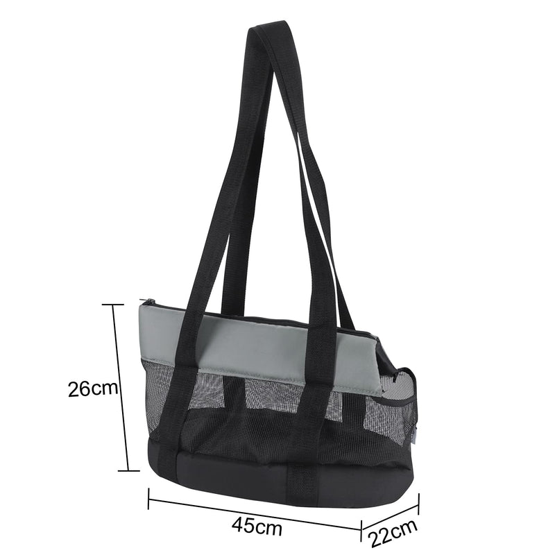 ITODA Head-out Cat Dog Carrier Bag Travel Shoulder Bag FoldableHandbag Breathable Panoramic Vision Pet Carrying Bag Portable Pet Travel Shopping Bag Carrier Purse for Puppy Small Dogs Cats (Black) Black - PawsPlanet Australia