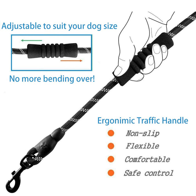 ChuckSss 5 FT Heavy Duty Dog Leash Comfortable Padded Handle and Highly Reflective Threads Dog Leashes for Medium and Large Dogs,Dog Training Walking Leashes (Blue) blue - PawsPlanet Australia