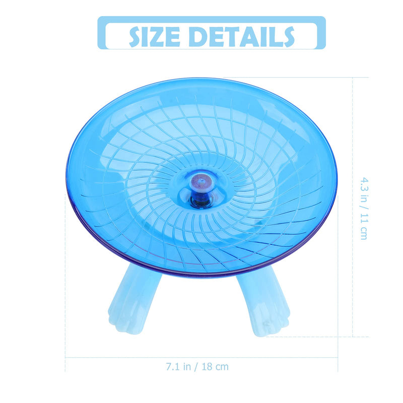 UEETEK Silent Spinner Non Slip Run Disc for Hamsters Hedgehogs Small Pets Exercise Wheel (Random color) - PawsPlanet Australia