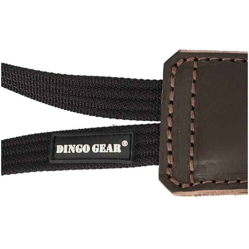 DINGO GEAR Dog Bite Tug Handmade of Brown Leather S00233 18 cm - PawsPlanet Australia