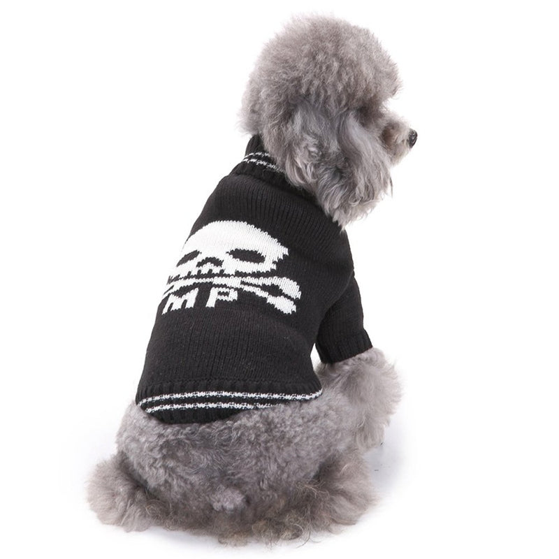 [Australia] - HAPEE Dog Sweaters, Halloween pet Clothes for Dog cat Skull-1 Medium 