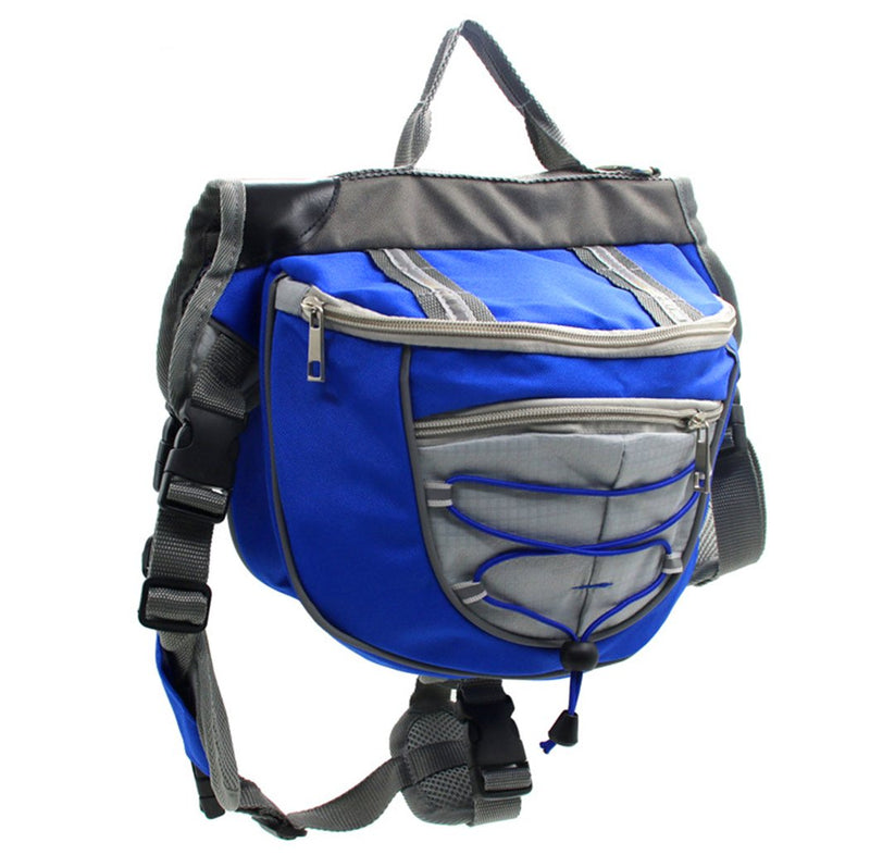 Xiaoyu Dog Backpack, Adjustable Saddle Bag Harness Carrier, for Traveling Hiking Camping S Blue - PawsPlanet Australia