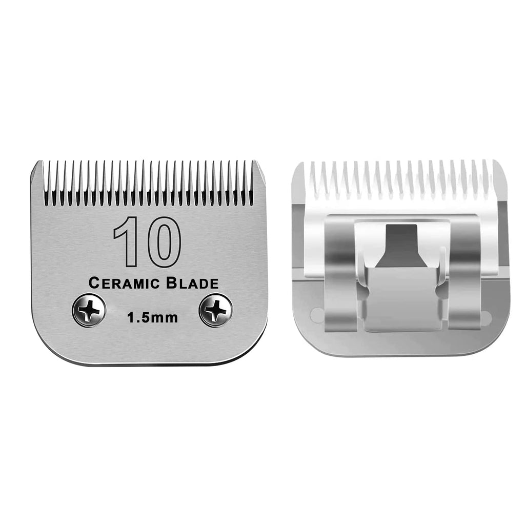 BESTBOMG shaving head 10, L: 1.5 mm compatible with Oster animal hair clipper compatible with Wahl dog hair clipper compatible with andis dog clipper A1 10# 1.5mm - PawsPlanet Australia