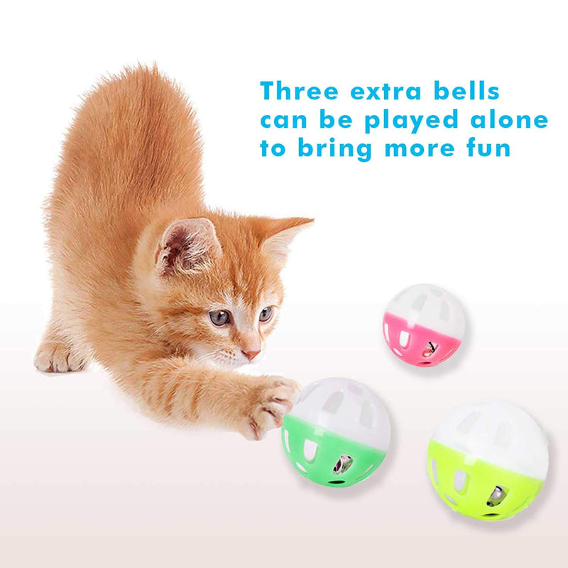 [Australia] - Upsky Cat Toy Roller Cat Toys 3 Level Towers Tracks Roller with Six Colorful Ball Interactive Kitten Fun Mental Physical Exercise Puzzle Toys … Blue 